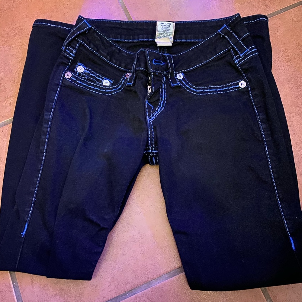 True religion black jeans